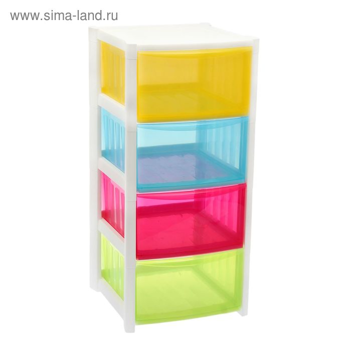 Комод 4-х секционный «Радуга», разноцветный - Фото 1