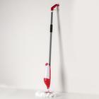 Швабра для мытья пола с распылителем Доляна, насадка из микрофибры 17×17 см, металлическая ручка 129 см, цвет МИКС - Фото 5