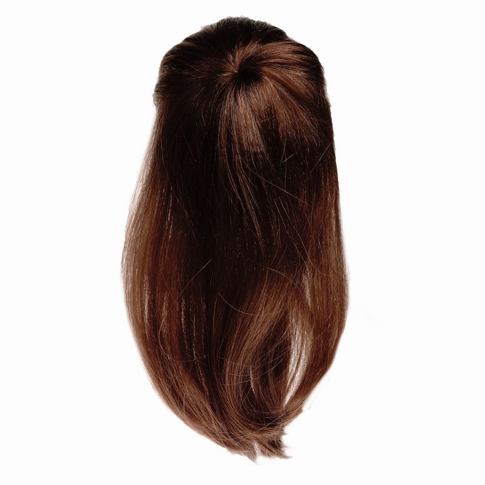 Волосы для кукол «Косички» размер средний, цвет каштановый - Фото 1