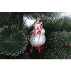 Игрушка елочная "Снеговик на санках", 9 см - Фото 2