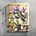 Часы настенные, серия: Цветы, "Букет сирени", 30х40 см - фото 8496954