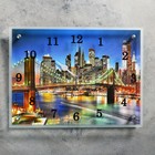 Часы-картина настенные, серия: Город, "Ночной город и архитектура", 30х40 см - фото 317933487