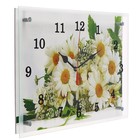 Часы-картина настенные, интерьерные "Ромашки", бесшумные, 30 х 40 см - фото 24405345