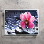 Часы настенные, серия: Цветы, "Орхидея на камнях", 30х40  см, микс - Фото 1