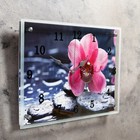 Часы настенные, серия: Цветы, "Орхидея на камнях", 30х40  см, микс - Фото 2