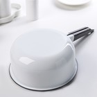 Ковш эмалированный, 1.5 л, без деколи, белый - Фото 2