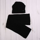 Комплект женский зимний (шапка, шарф) "СТЕЛЛА", размер 56-58, цвет чёрный 800122 - Фото 4