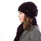 Комплект женский зимний (шапка, шарф) "СТЕЛЛА", размер 56-58, цвет шоколадный 800129 - Фото 3