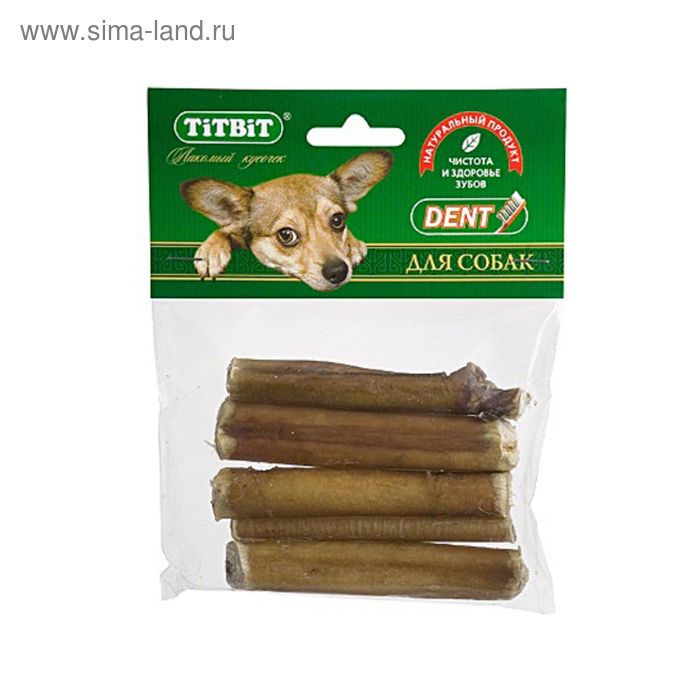 Лакомство TitBit для собак, корень бычий резаный, мягкая упаковка - Фото 1