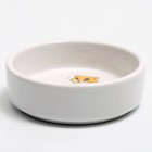 Миска для грызунов «Хомячок», 80 мл, 8.5×3 см, керамика - Фото 3
