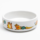 Миска для грызунов «Лакомство», 80 мл, 8.5×3 см, керамика, белая - Фото 3