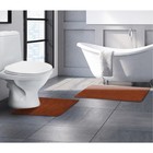Набор ковриков для ванной и туалета "Сладкая вата" 2 шт, цвет коричневый - Фото 2