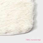 Набор ковриков для ванной и туалета Доляна «Плюшевый», 3 шт, 80×49 см, 40×49 см, 40×35 см, цвет белый - Фото 2