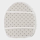 Коврики для ванной и туалета «Доляна. Плюшевый», 3 шт., 80×50 см, 40×50 см, 40×35 см, белые - Фото 5