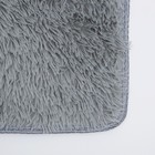 Набор ковриков для ванной и туалета Доляна «Плюшевый», 3 шт, 32×40, 40×50, 50×80 см, цвет серый - Фото 3
