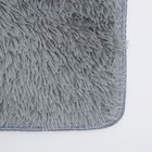 Коврики для ванной и туалета Доляна «Плюшевый», 3 шт.: 32×40 см, 40×50 см, 50×80 см, серые - Фото 3