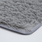 Набор ковриков для ванной и туалета Доляна «Плюшевый», 3 шт, 32×40, 40×50, 50×80 см, цвет серый - Фото 4