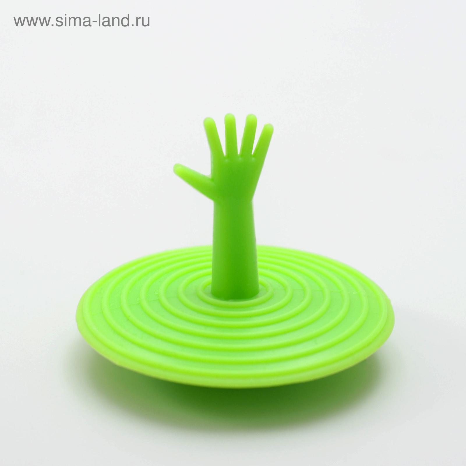 Пробка для ванны, d=6,5 см (внутренний d=3,5 см), силикон, цвет МИКС ...