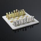 Шахматы "Элит", белая доска, 30х30 см, оникс - Фото 1