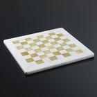 Шахматы "Элит", белая доска, 30х30 см, оникс - Фото 2