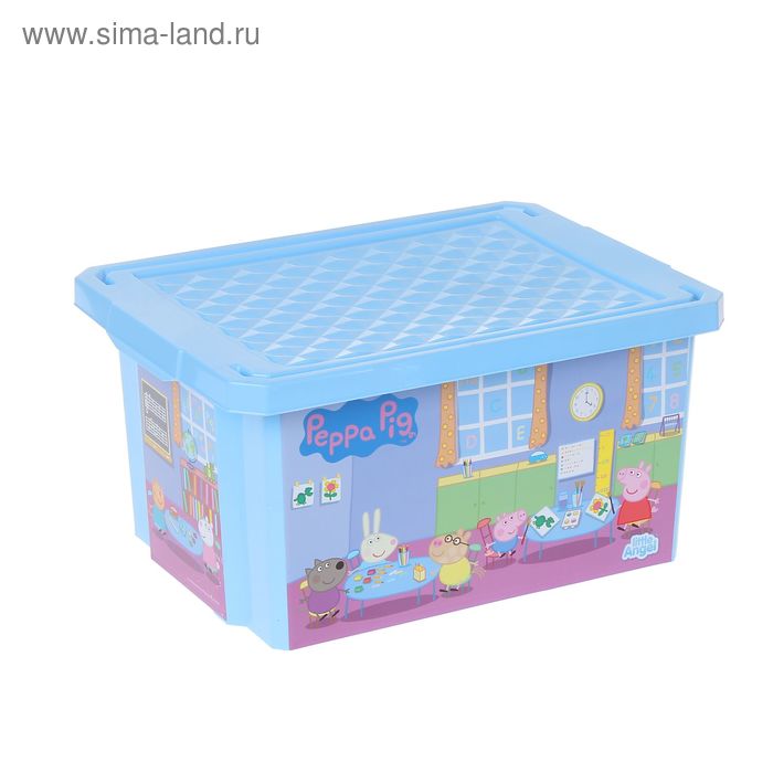 Ящик для игрушек "X-BOX. Свинка Пеппа" 17 л, цвет голубой - Фото 1