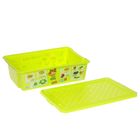 Ящик для игрушек "X-BOX, Обучайка. Овощи-фрукты", 30 л, цвет салатовый - Фото 2