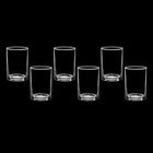 Набор стаканов стеклянных 175 мл "Ребро", 6 шт - Фото 1