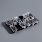 Органайзер для хранения мелочей, 12 ячеек, 13×7.5×1.4 см, МИКС - Фото 2