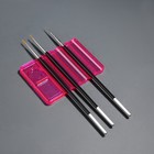 Подставка для маникюрных кистей, 5 секций, с палитрой, 10 × 7 см, цвет МИКС - Фото 2