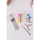 Подставка для маникюрных кистей, 5 секций, с палитрой, 10 × 7 см, цвет МИКС - Фото 5