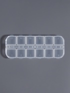 Органайзер для хранения мелочей, 12 ячеек с номерами, 13×5.3×1.3 см, прозрачный - Фото 2