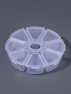 Органайзер для хранения мелочей, 8 ячеек, d=10.5×3 см, прозрачный - Фото 4