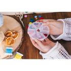 Органайзер для хранения мелочей, 8 ячеек, d=10.5×3 см, прозрачный - Фото 7