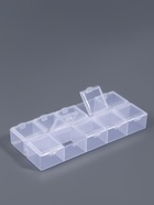 Органайзер для хранения мелочей, 10 ячеек, 13.5×6.5×2 см, прозрачный - Фото 2
