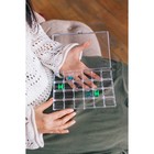 Органайзер для ниток, на 48 шпулек, 18×13×2.5 см, цвет прозрачный - Фото 4