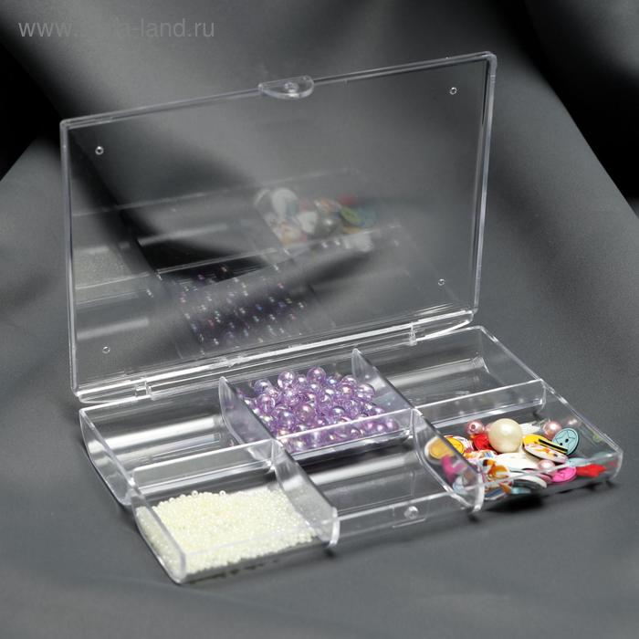 Органайзер для рукоделия, 6 отделений, 18 × 13 × 2,5 см - Фото 1