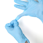 Перчатки нитриловые неопудренные A.D.M., размер L, 100 шт/уп, 7 г, цвет голубой - Фото 2