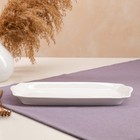 Блюдо "Альтанка", белое, керамика, 29х14х2.5 см - Фото 2