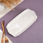 Блюдо "Альтанка", белое, керамика, 29х14х2.5 см - Фото 3