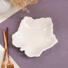 Блюдо "Кленовый лист", белое, керамика, 20х18х4 см - Фото 1
