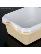 Таз квадратный, 10 л, 37×31×15.5 см, пластик, МИКС - Фото 9