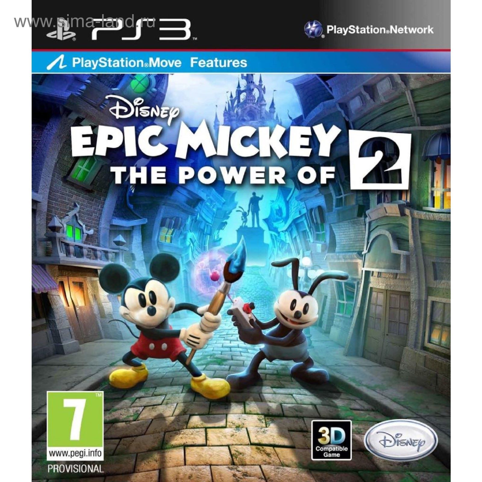 Игра для Sony PlayStation 3 Disney Epic Mickey: Две легенды. рус. вер., с  поддержкой PS Move