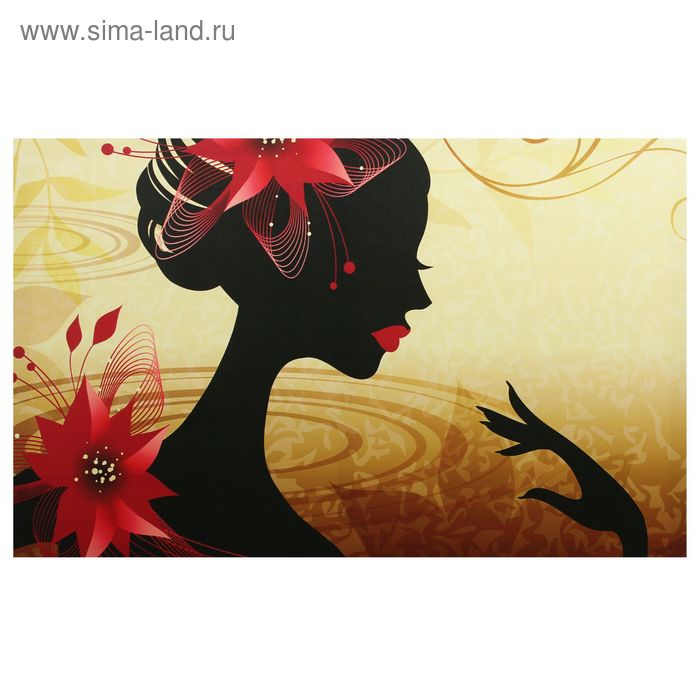 Картина- холст на подрамнике"Девушка"  67х107 см - Фото 1