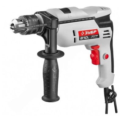 Дрель «ЗУБР» ДУ-810 ЭРМ2, ударная, 13 мм, реверс, сталь 10 мм/бетон 13 мм/дерево 20 мм, 810 Вт