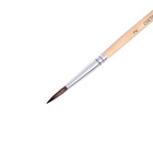Кисть для рисования, белка, № 2, круглая, деревянная ручка, международный размер - фото 120038226