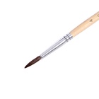 Кисть для рисования, белка, № 4, круглая, деревянная ручка, международный размер (комплект 10 шт) - фото 64514715