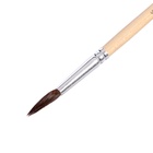 Кисть для рисования, белка, № 6, круглая, деревянная ручка, международный размер - фото 120038234