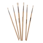 Набор кистей для рисования, коза, 6 штук, № 1, 2, 3, 4, 5, 6, круглые, деревянная ручка, международный размер - Фото 7