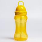 Поильник детский с силиконовой трубочкой, 350 мл., цвета МИКС - Фото 2