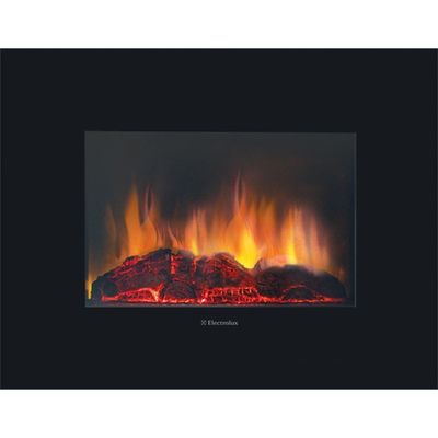 Электрокамин Electrolux EFP/W-1100ULS, 1800 Вт, 2 режима, пульт ДУ, черный